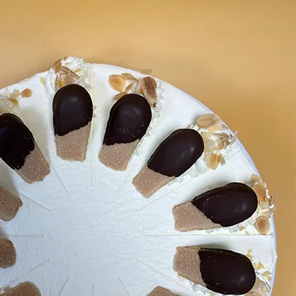 Mandeltorte von oben