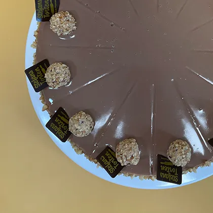 Haselnuss Torte von oben